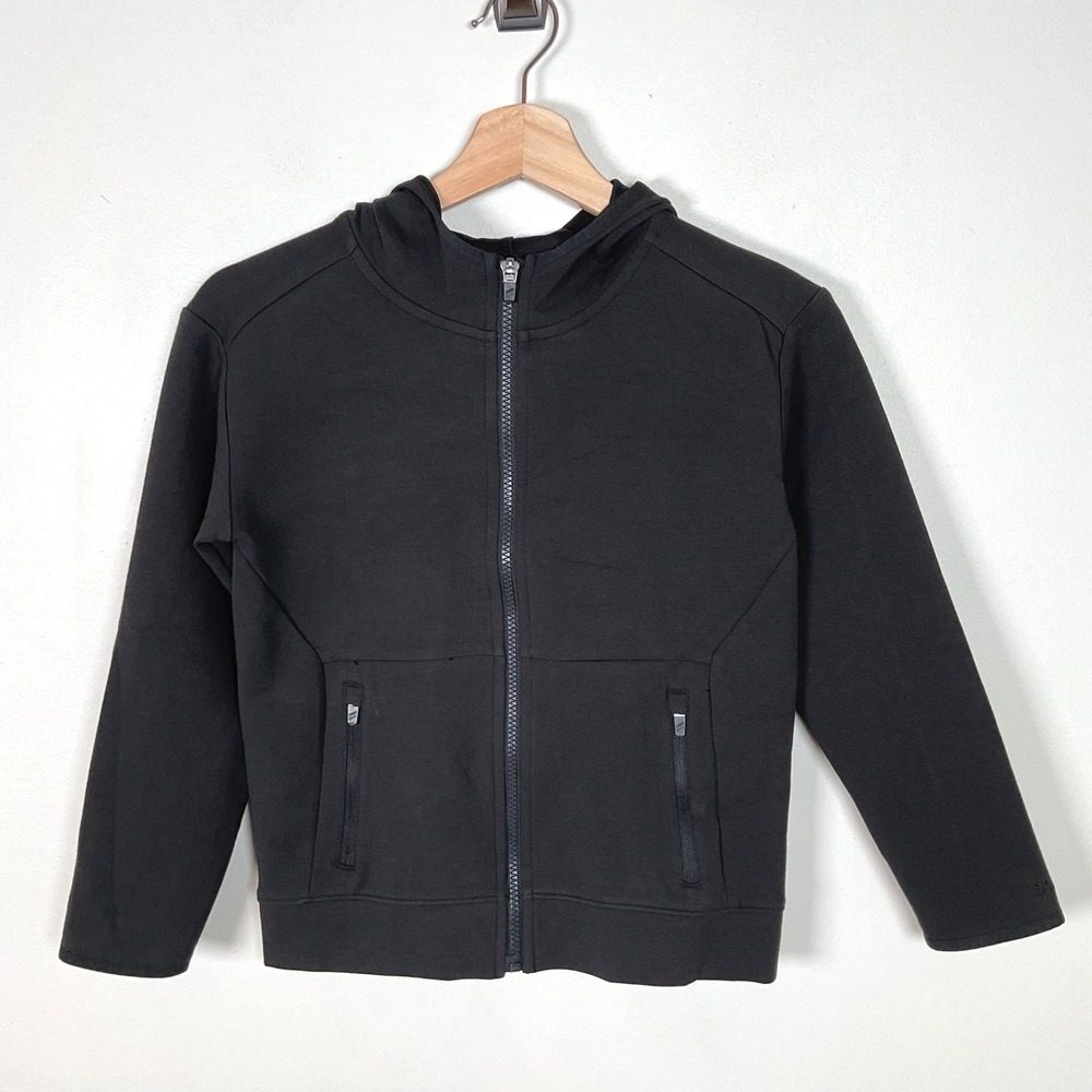 DSG Boys Sport Fleece Full Zip Hoodie Black Size S (8-9) NWT‎